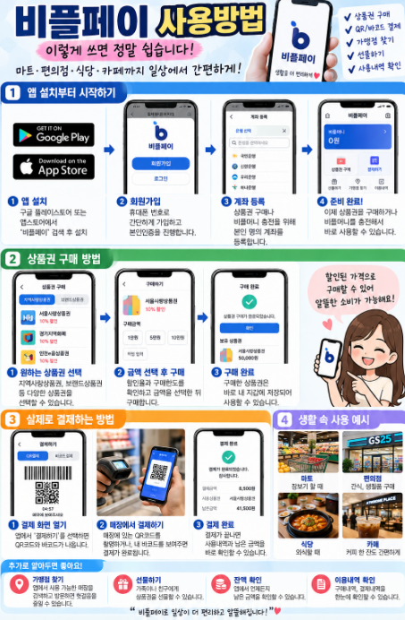비플페이 사용방법, 처음이라면 이렇게 쓰세요