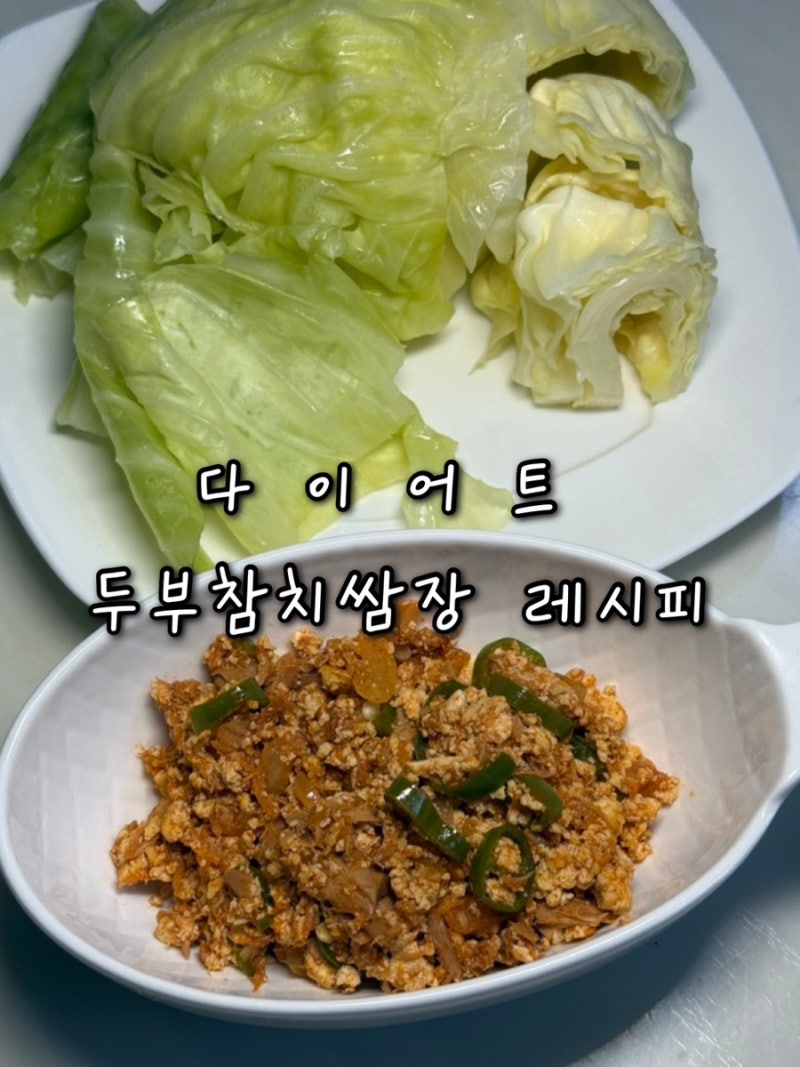 다이어트 저당 참치두부쌈장 만들기 (맛있게 다이어트하기)