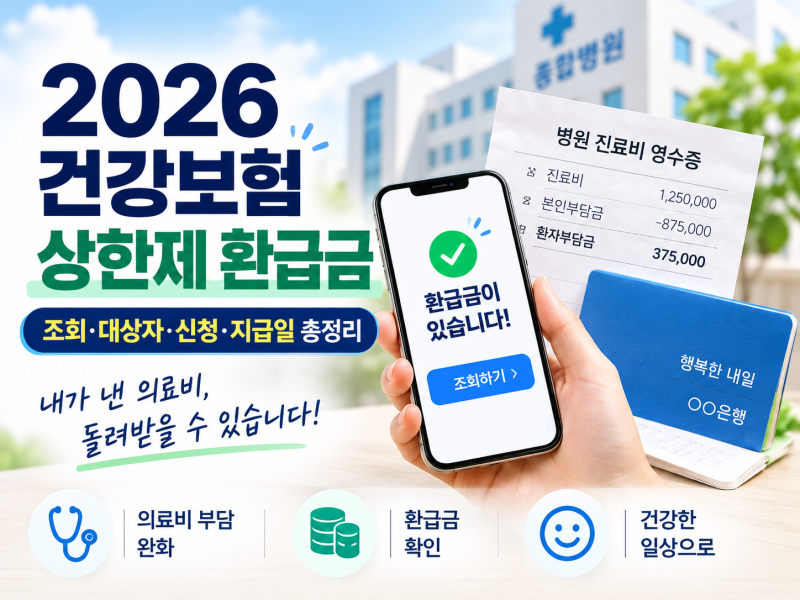 2026 건강보험 상한제 환급금 조회, 대상자·신청·지급일 총정리