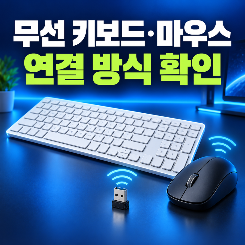 무선 키보드 마우스 연결 방법｜블루투스·2.4GHz 차이와 구매 전 확인할 것