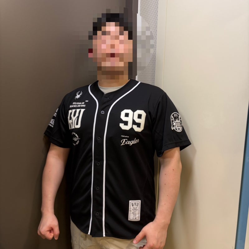 류현진 200승 유니폼 후기 한화이글스 X 스파이더, 한정판, 2XL 착장