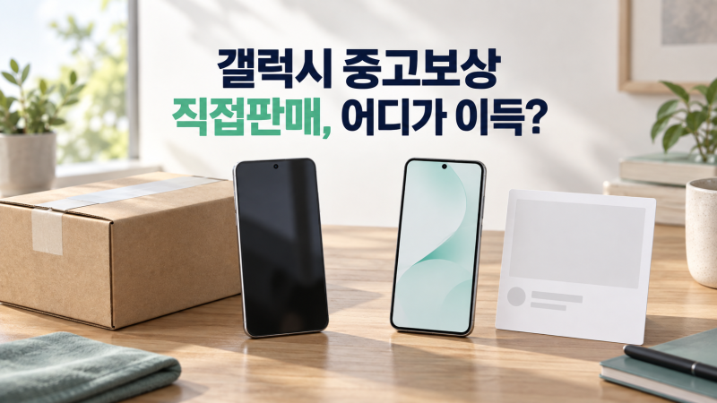 갤럭시 중고보상 vs 직접판매, 어디가 이득? S24 울트라·S23·플립5 시세 비교