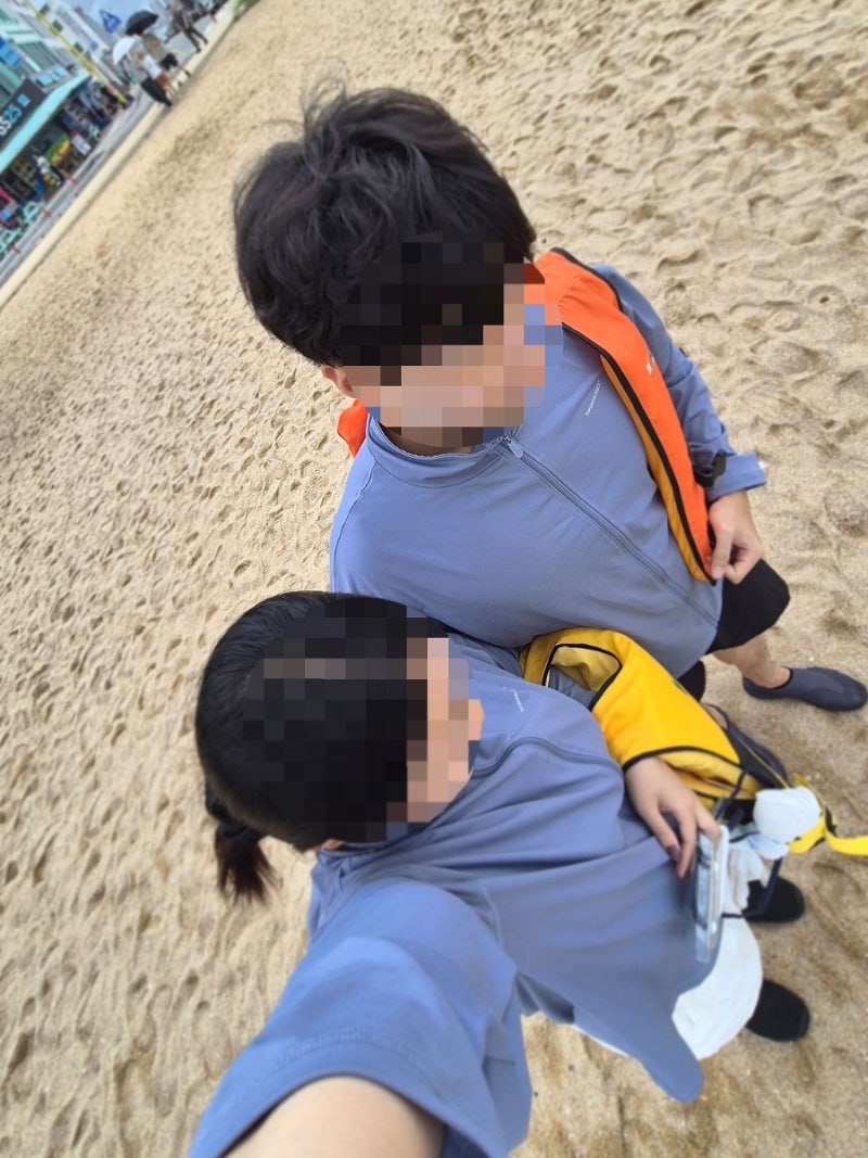 속초해수욕장 폐장 후 수영 후기(8월 29일)