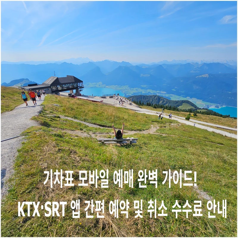 KTX SRT 열차표 스마트폰 앱 예매와 취소 수수료 절약 3분 정리