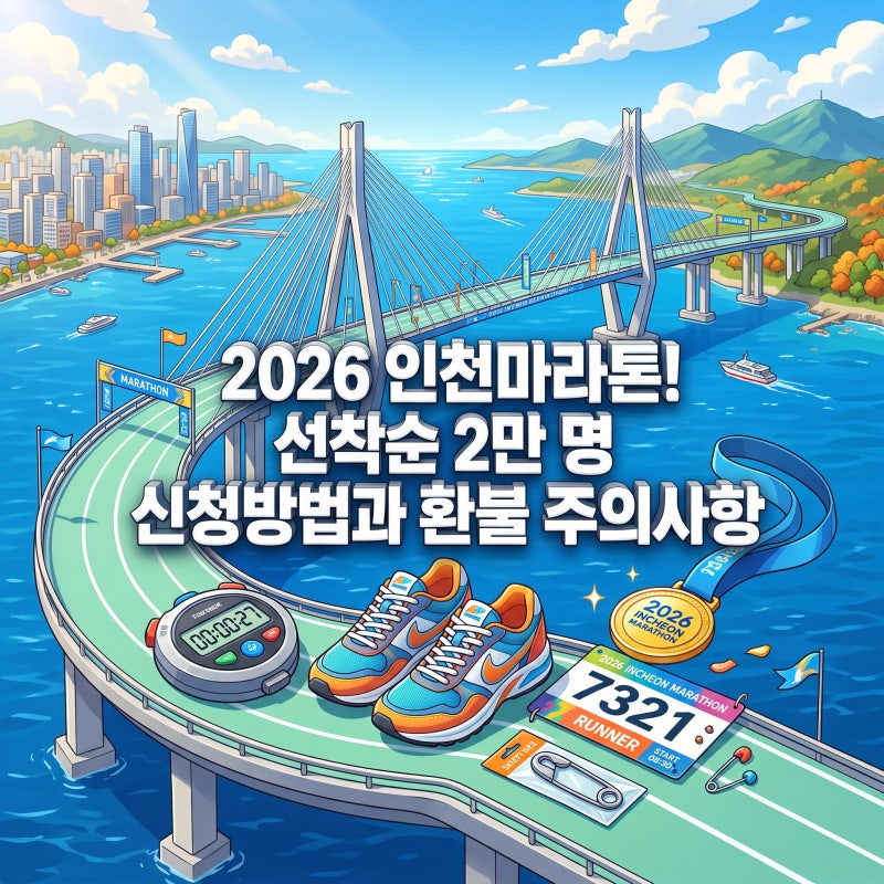 2026 인천마라톤 신청방법 및 인천마라톤 접수 환불 주의사항 정리