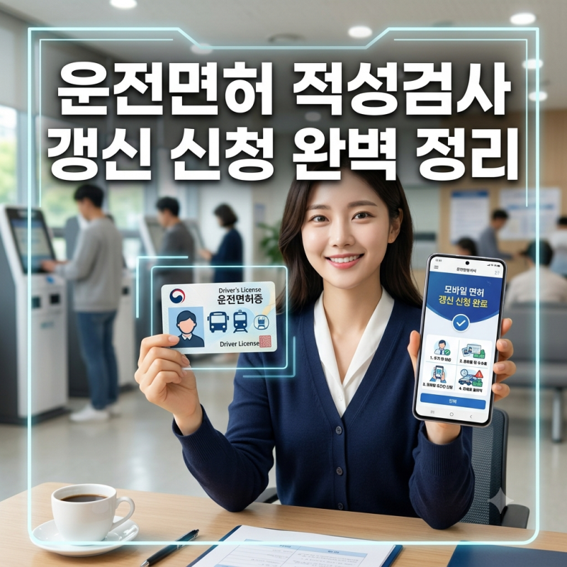 [생활정보] 운전면허 적성검사 갱신 기간 및 인터넷 신청 방법 완벽 정리 (과태료 예방)