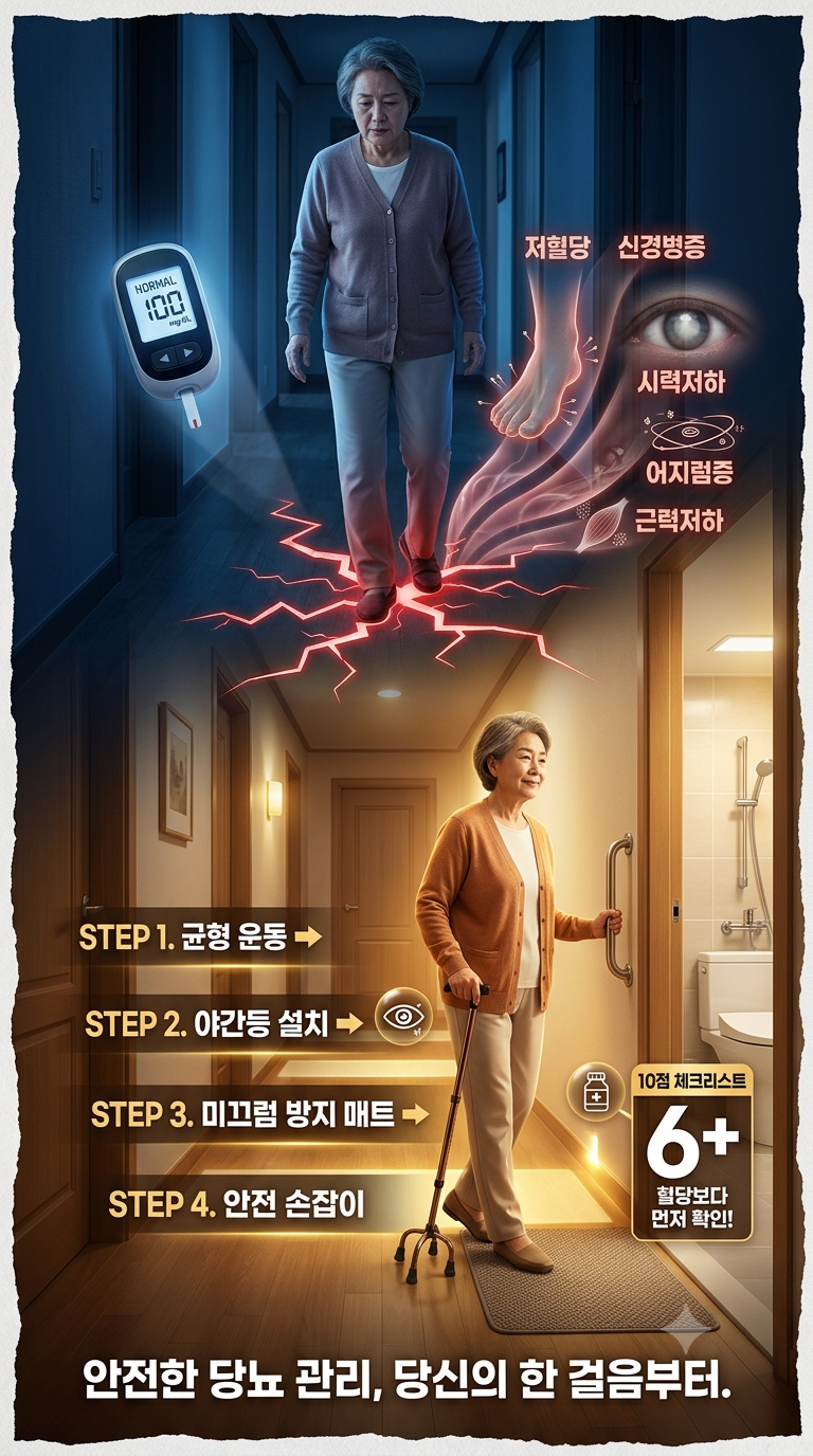 당뇨병 환자가 자꾸 넘어지는 5가지 이유… 혈당보다 먼저 확인할 것은?