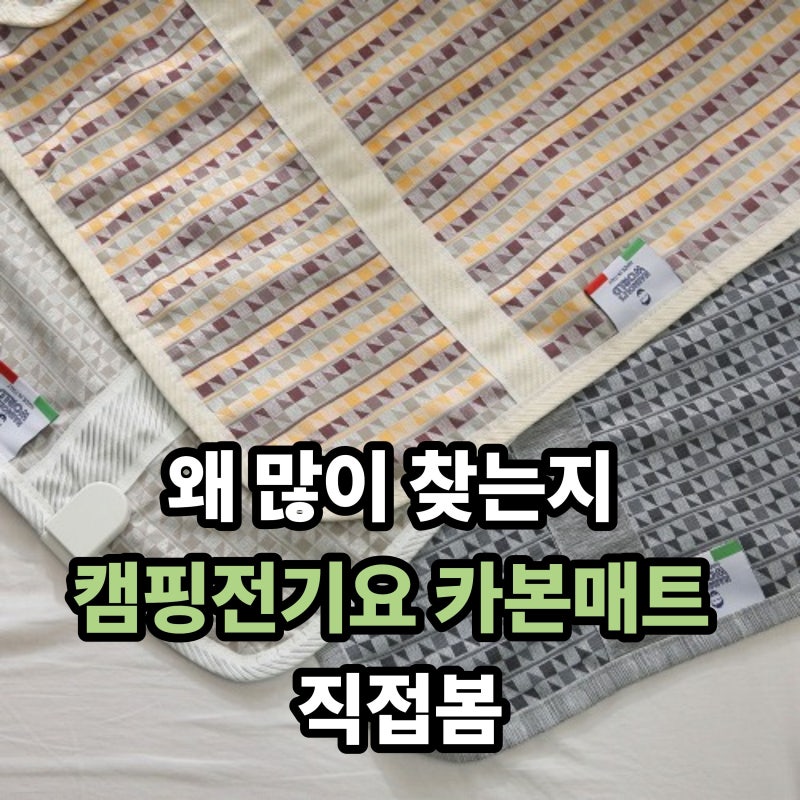 나이몰리 탄소매트 캠핑전기요(전기장판) 카본매트 최저가 비교와 실사용 기준 (1인용 싱글 /....