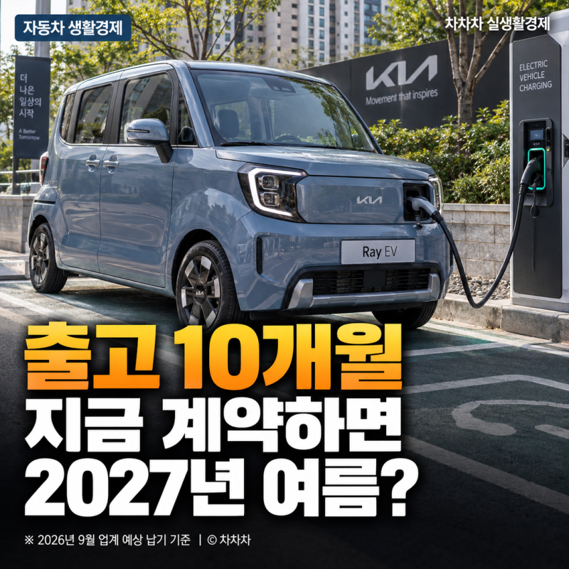 “지금 계약하면 내년 봄?” 레이 EV 출고 10개월, 실제론 2027년 언제 받을까