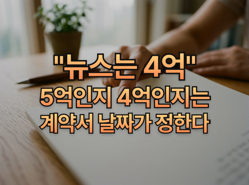 "뉴스는 4억이라는데" 신생아 특례대출 한도는 내 계약서 날짜가 정한다