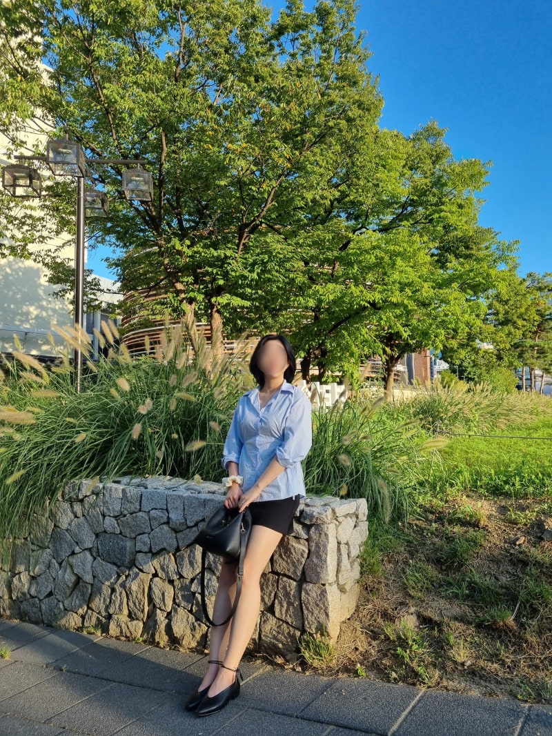10만원대 직장인 출근 데일리백 코디 찰스앤키스 찬스 버킷백 블랙 실사용 후기