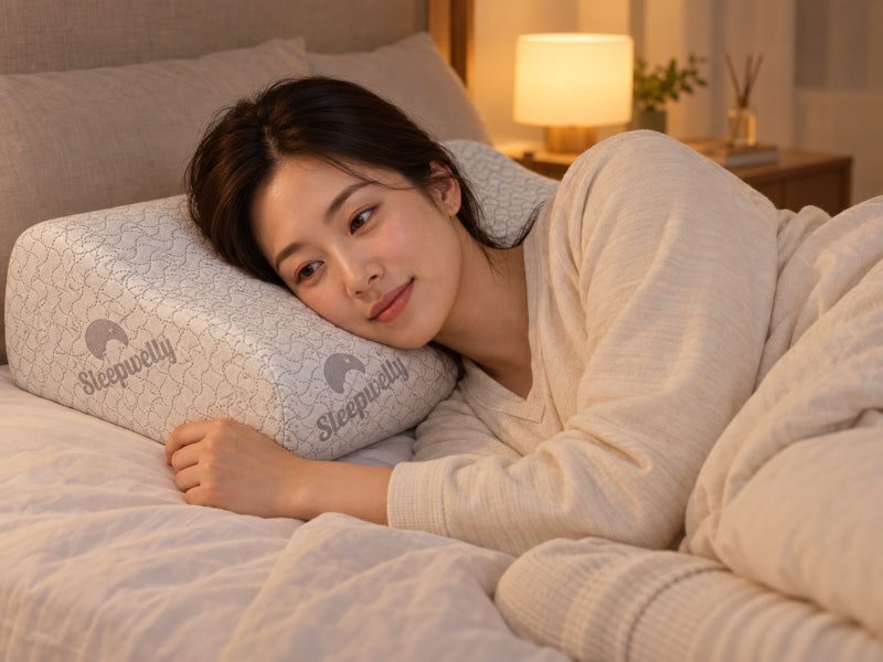 슬립웰리 라텍스 경추베개 높은 어깨 옆잠 후기
