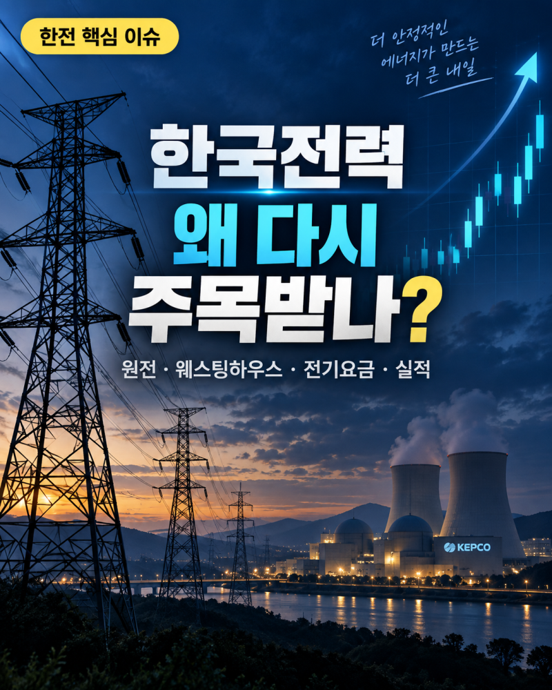 한국전력 주가 왜 다시 움직이나? 웨스팅하우스·25조 전기료·원전 정리