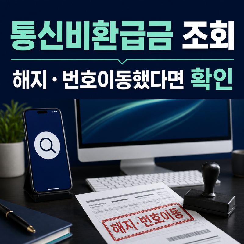 통신비환급금 조회, 휴대폰 해지·번호이동했다면 이 순서로 확인하세요