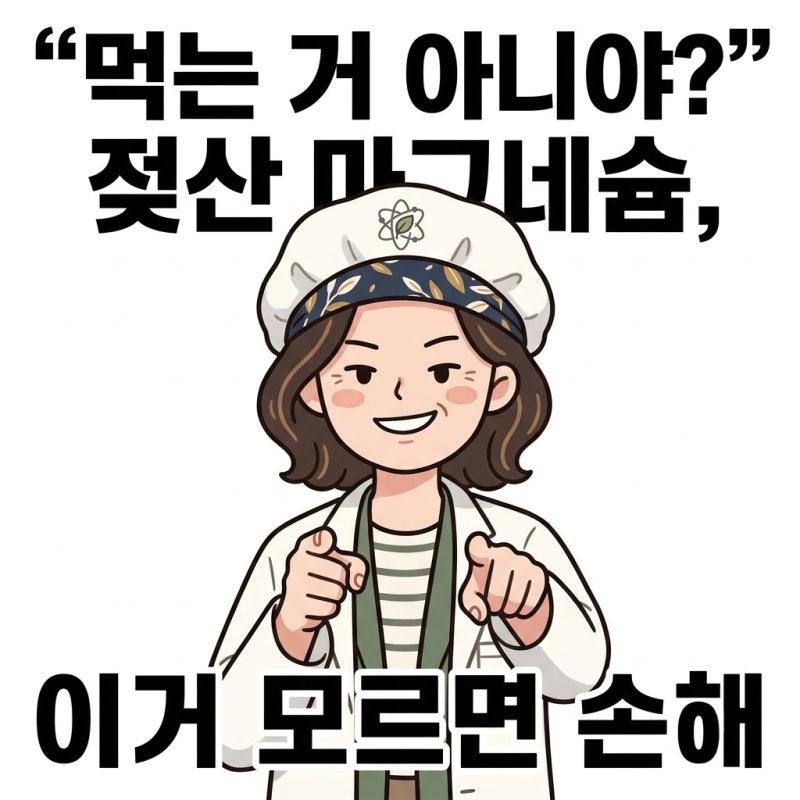 "먹는 거 아니야?" 젖산 마그네슘, 이거 모르면 손해