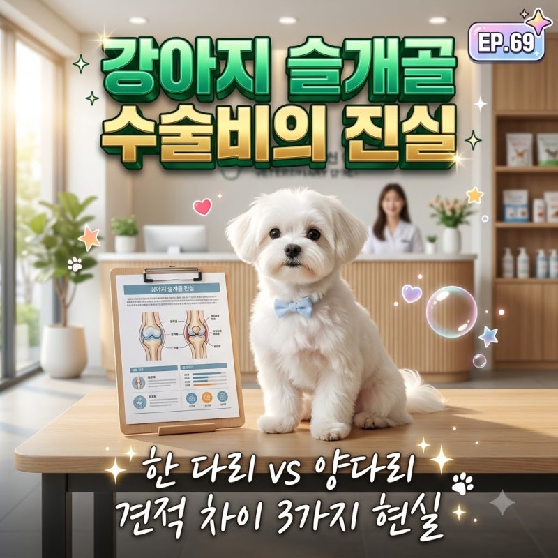 강아지 슬개골 수술비 한쪽 80만 vs 양다리 400만? 병원마다 부르는 게 값인 3가지 현실