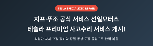 테슬라 모델3 운전석 뒷도어 도장