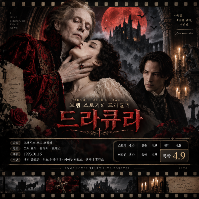 《브램 스토커의 드라큘라》 결말 해석｜400년을 기다린 사랑, 이건 사랑일까 집착일까