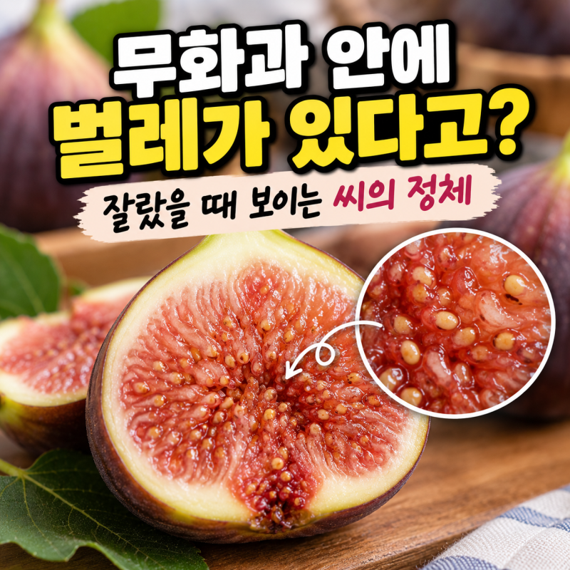 무화과 안에 벌레가 있다고? 잘랐을 때 보이는 씨의 정체