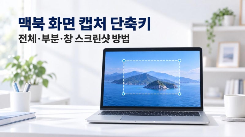 맥북 화면 캡처 단축키, 전체·부분·창 스크린샷 방법