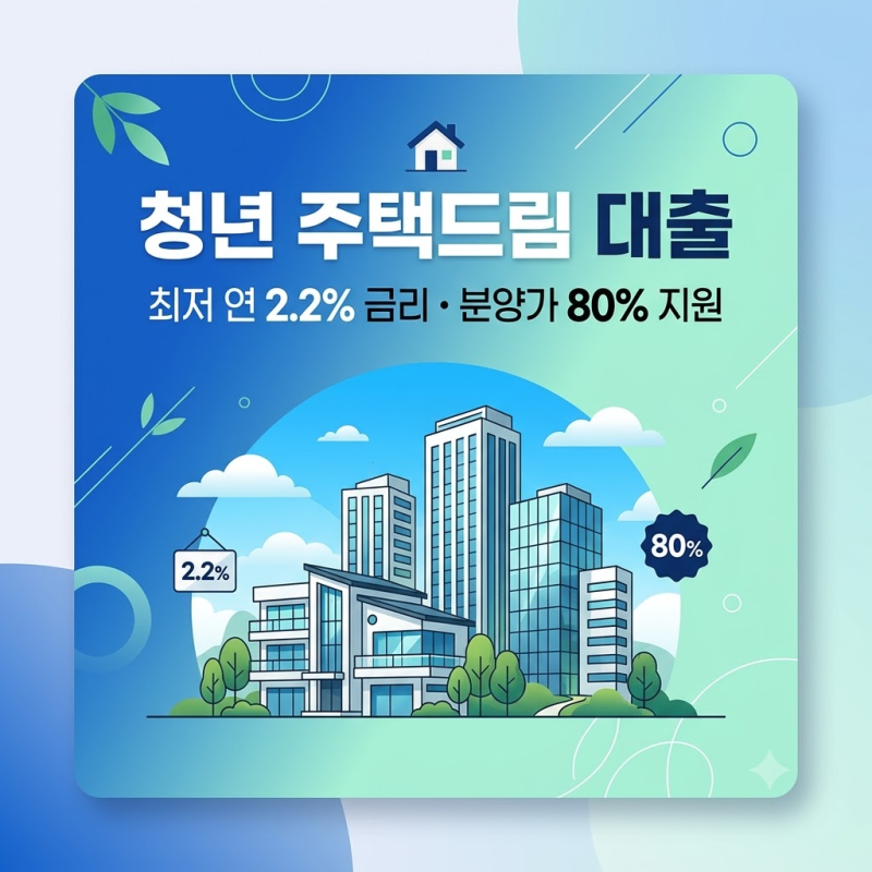 "분양가 80%를 최저 연 2.2%로 빌린다고?" 2026 청년 주택드림 대출 신청 자격과 준비 팁