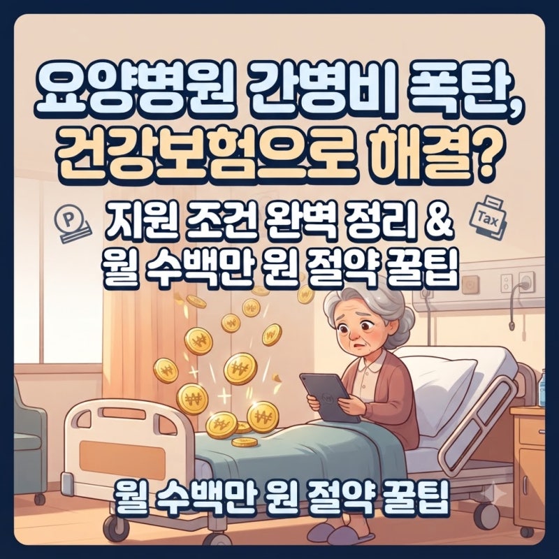 요양병원 간병비 지원 대상 조건 본인부담 총정리