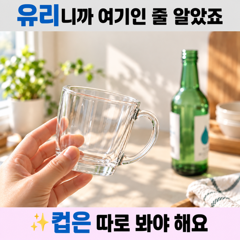 유리컵 버리기, 유리니까 당연히 유리병 수거함에 넣으려고 했는데 아니더라고요