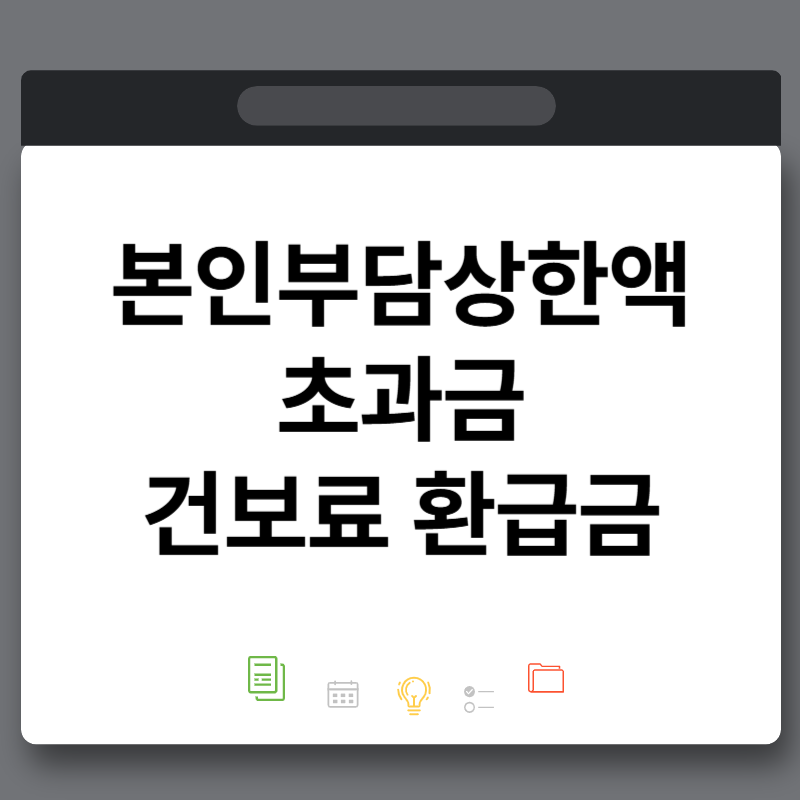 본인부담상한액 초과금 건보료 환급금 병원비 1,889만원 썼는데 실제 부담은 89만원?