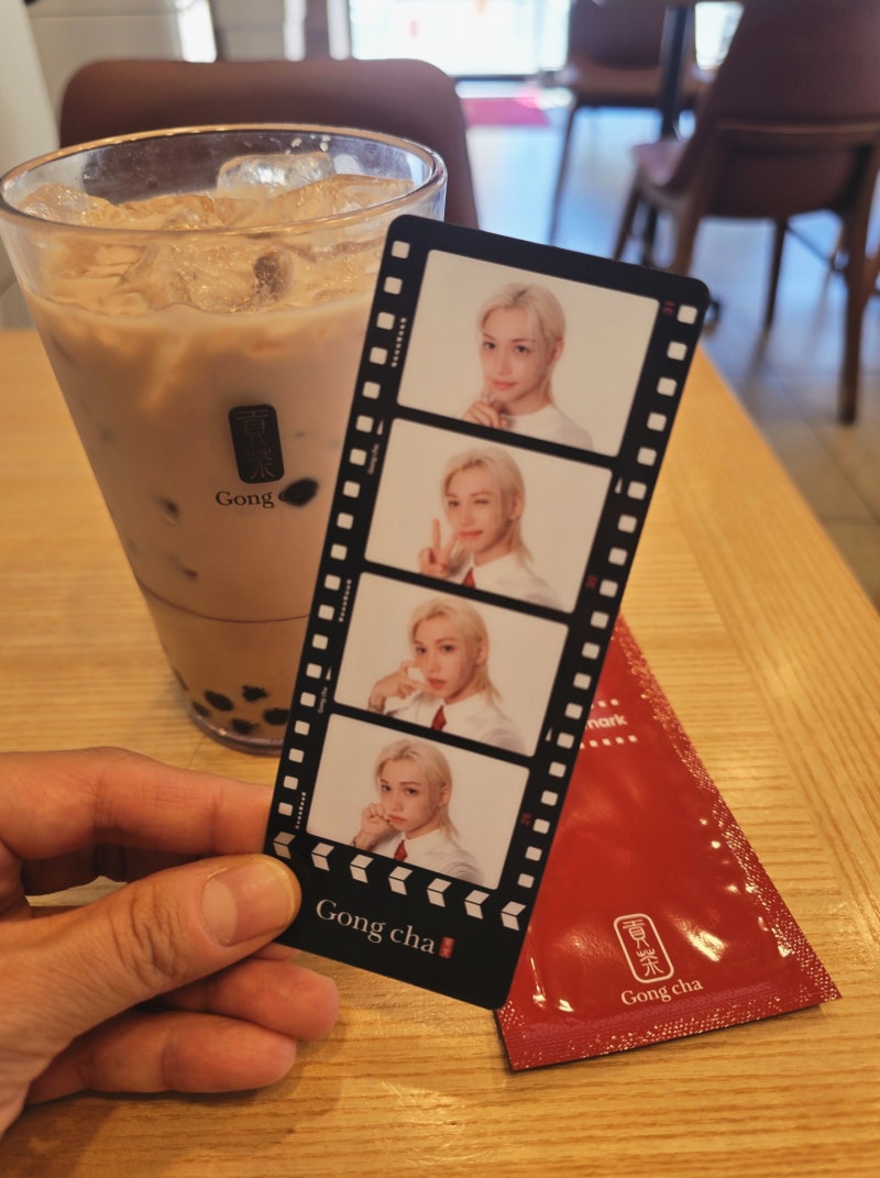 공차×필릭스 프로모션 음료 북마크 제공 후기