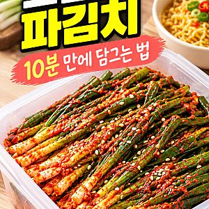 초간단 파김치 레시피 절이지 않고 10분 만에 담그는 법