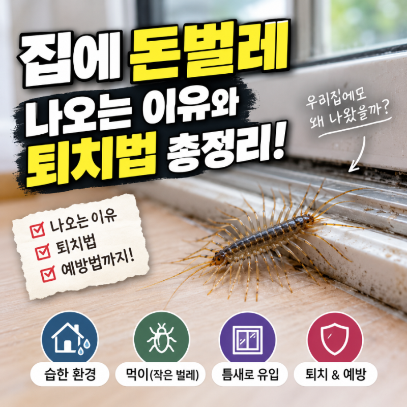 집에 돈벌레 나오는 이유 퇴치법 익충일까 해충일까?