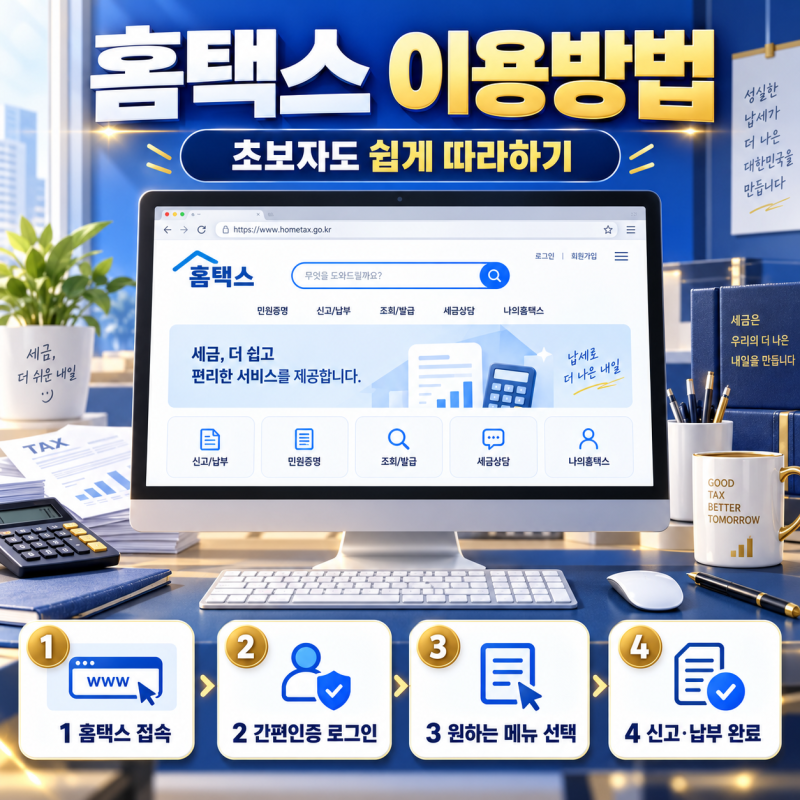 홈택스.손택스이용방법.쉽게하는