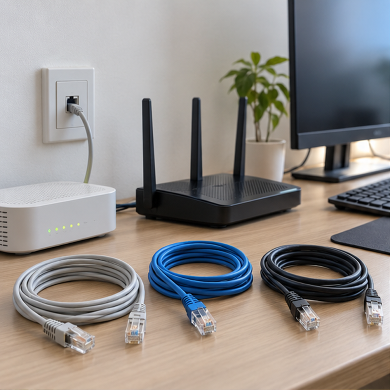 컴퓨터 랜선 Cat5e Cat6 Cat6A 차이, 기가인터넷에는 무엇을 쓸까?