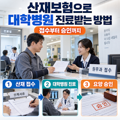 산재보험으로 대학병원 진료받는 방법｜접수부터 승인까지