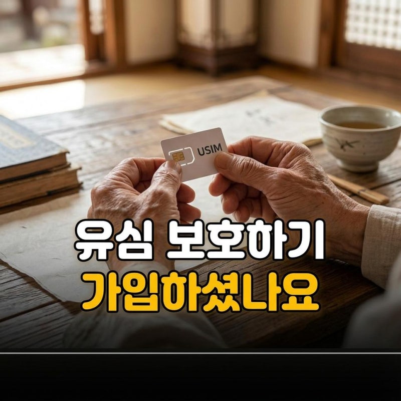 LG KT SKT 유심 보호 서비스 가입방법과 알뜰폰 확인하기