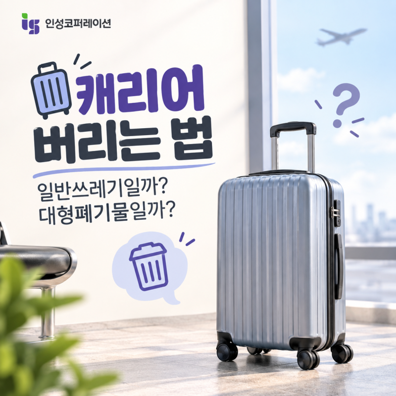 캐리어 버리는 법｜일반쓰레기일까? 대형폐기물일까?