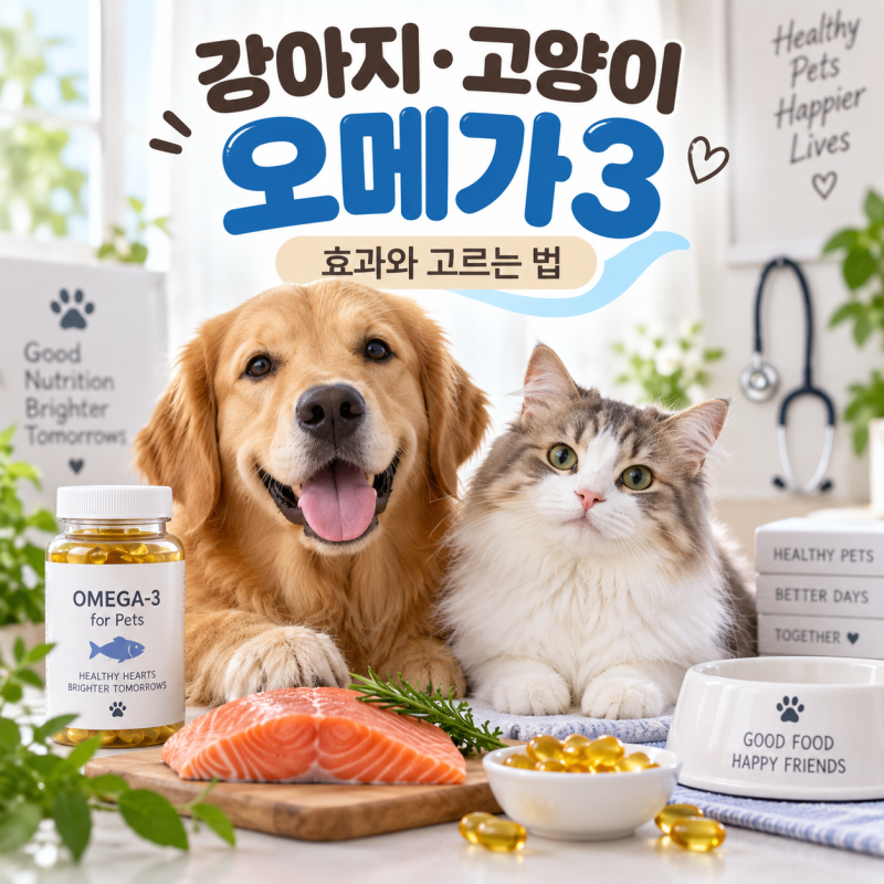 강아지·고양이 오메가3, 정말 먹여야 할까? 효과부터 고르는 법까지 제대로 알아보기