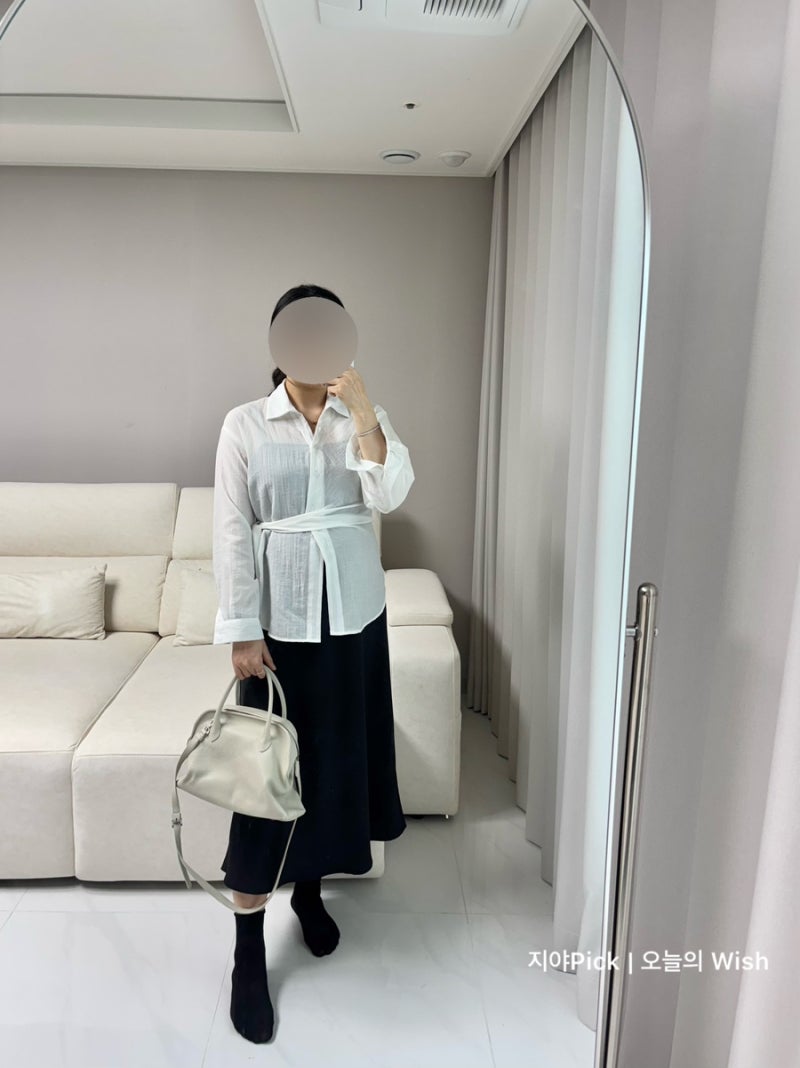 임산부 원피스 코디 클라비스 허리포인트 셔츠 블라우스