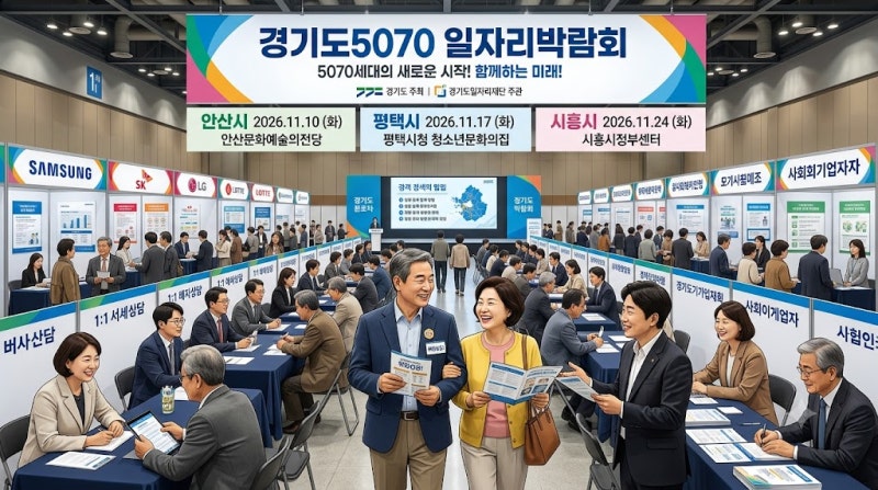2026 경기도 5070 일자리 박람회 일정 총정리      (안산, 평택, 시흥 중장년 재취업 가이드)
