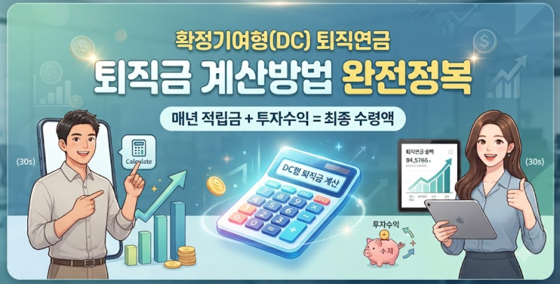 퇴직연금 DC형 계산방법｜퇴직금은 어떻게 계산할까?