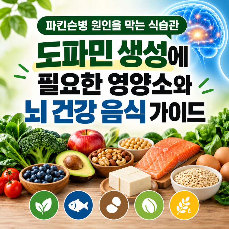 파킨슨병 원인을 막는 식습관, 도파민 생성을 돕는 음식 가이드