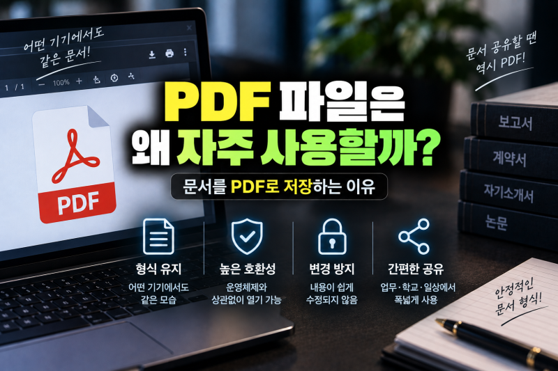 PDF 파일은 왜 자주 사용할까? 문서를 PDF로 저장하는 이유