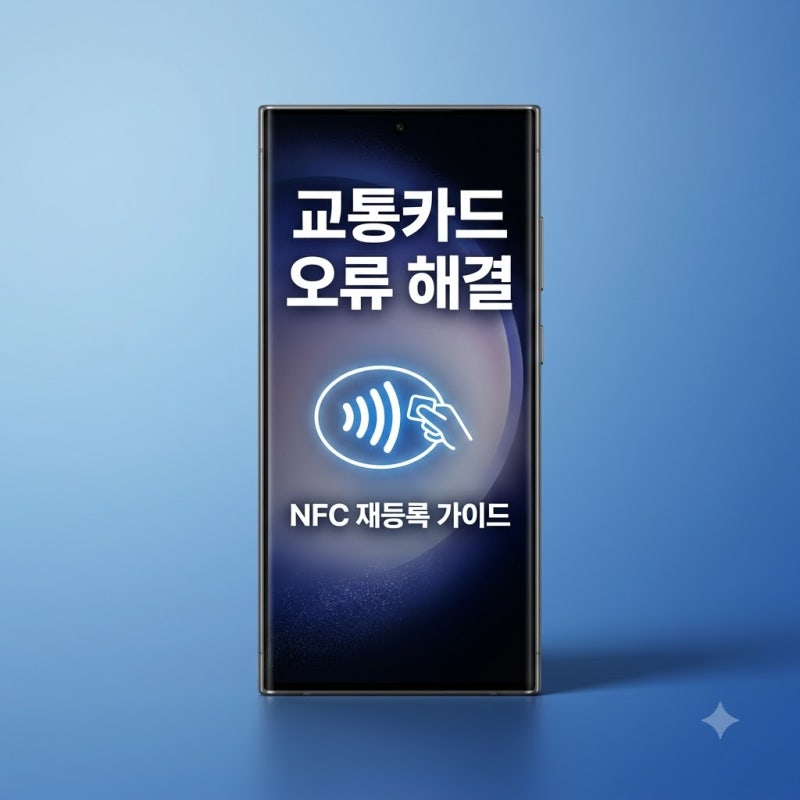 삼성페이 교통카드 충전 안될때 NFC 초기화 및 재등록 해결 방법