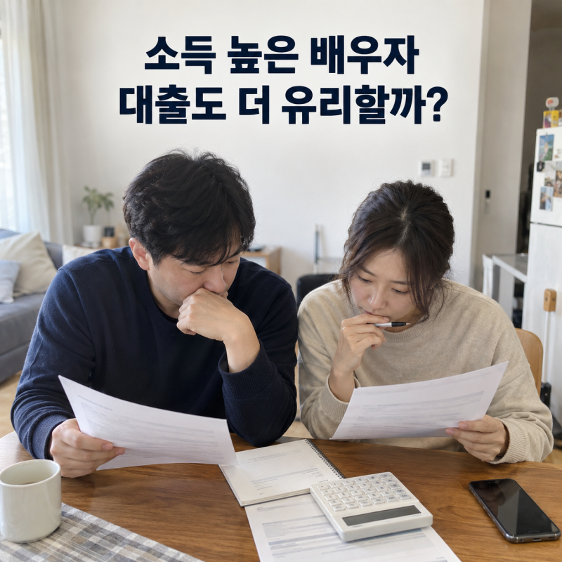 소득 높은 배우자가 대출받으면 무조건 유리할까? 주담대 명의 정하기 전 놓치기 쉬운 7가지