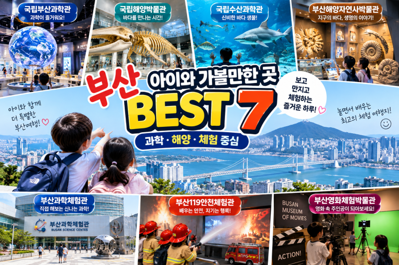 부산 아이와 가볼만한 곳 BEST 7｜과학·해양·체험 중심
