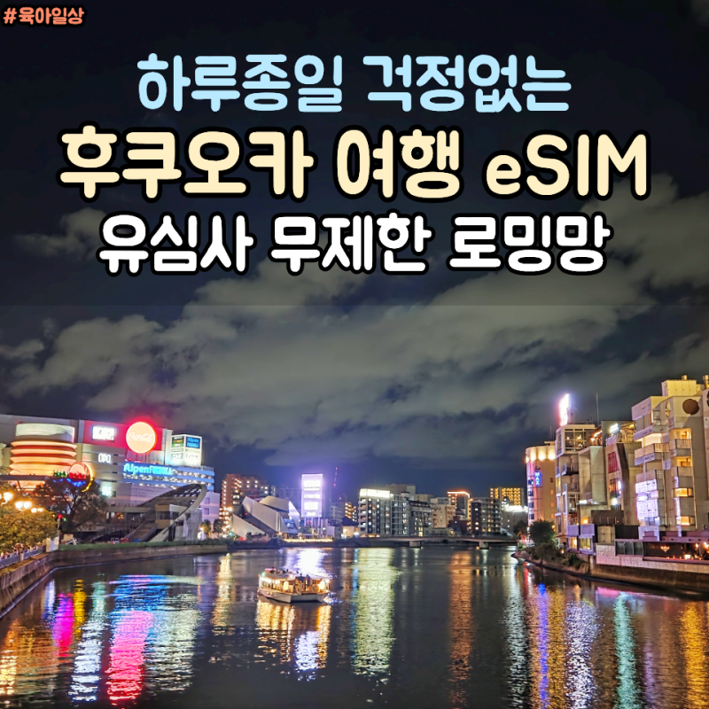 일본 후쿠오카 유심사 eSIM 로밍망 무제한 요금제 갤럭시 S25+ 설정 실사용 후기