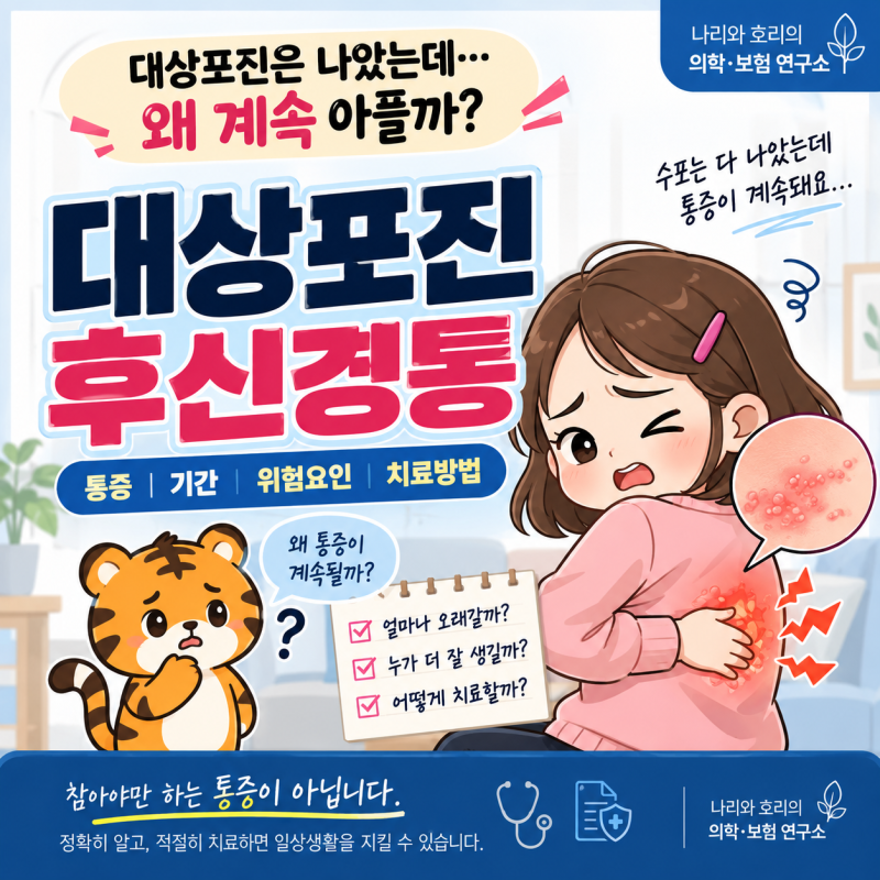 대상포진 통증은 왜 오래갈까?｜대상포진후신경통 증상·기간·치료와 병원 가야 할 때