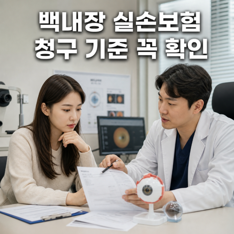 백내장 수술 실손보험 청구 기준 변경점과 보장받는 법 총정리