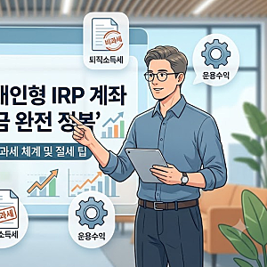 퇴직연금 개인형 IRP계좌 해지시 세금, 얼마나 내야 할까? 2026년 기준 총정리