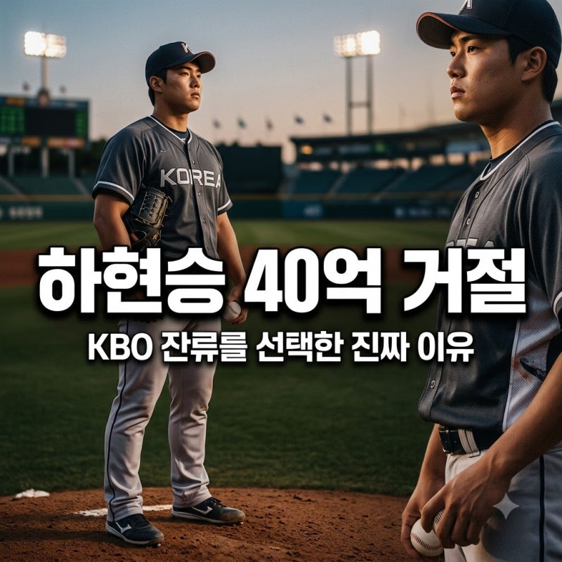 하현승 양키스 40억 제안 거절 이유는 무엇일까? KBO 잔류 결정 배경